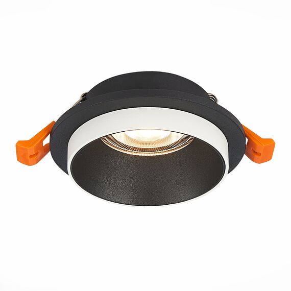 ST206.408.01 Св-к встр. Черный GU10 1*50W  D92xH38 220V Без ламп Встраиваемые светильники, изображение 3