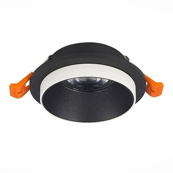 ST206.408.01 Св-к встр. Черный GU10 1*50W  D92xH38 220V Без ламп Встраиваемые светильники, изображение 6