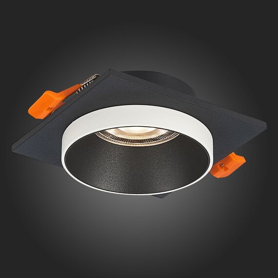 ST206.418.01 Св-к встр. Черный GU10 1*50W  L92xW92xH38 220V Без ламп Встраиваемые светильники, изображение 2