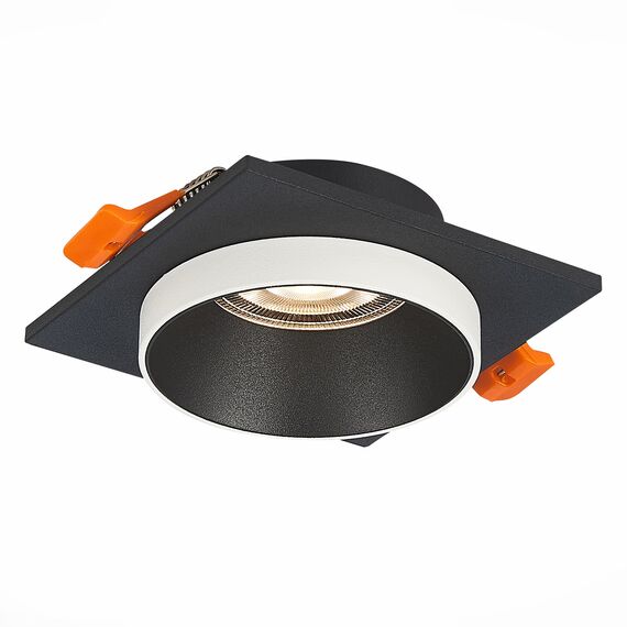 ST206.418.01 Св-к встр. Черный GU10 1*50W  L92xW92xH38 220V Без ламп Встраиваемые светильники, изображение 3