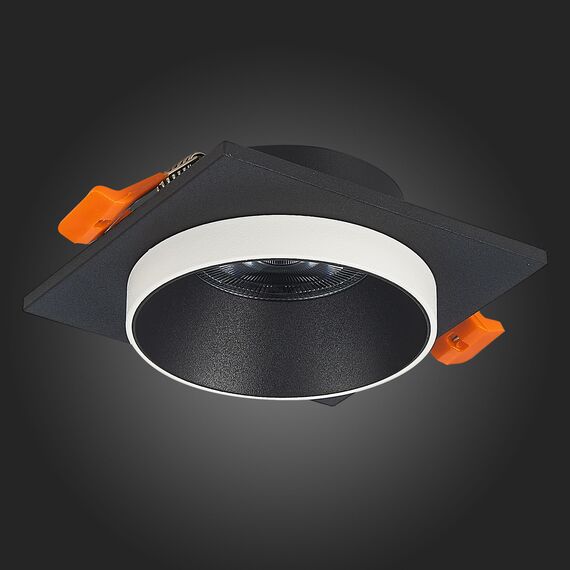 ST206.418.01 Св-к встр. Черный GU10 1*50W  L92xW92xH38 220V Без ламп Встраиваемые светильники, изображение 5