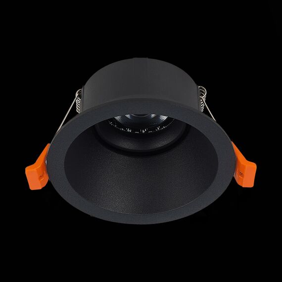 ST207.408.01 Св-к встр. Черный GU10 1*50W  D103xH52 220V Без ламп Встраиваемые светильники, изображение 4