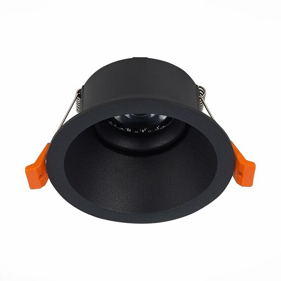 ST207.408.01 Св-к встр. Черный GU10 1*50W  D103xH52 220V Без ламп Встраиваемые светильники, изображение 6