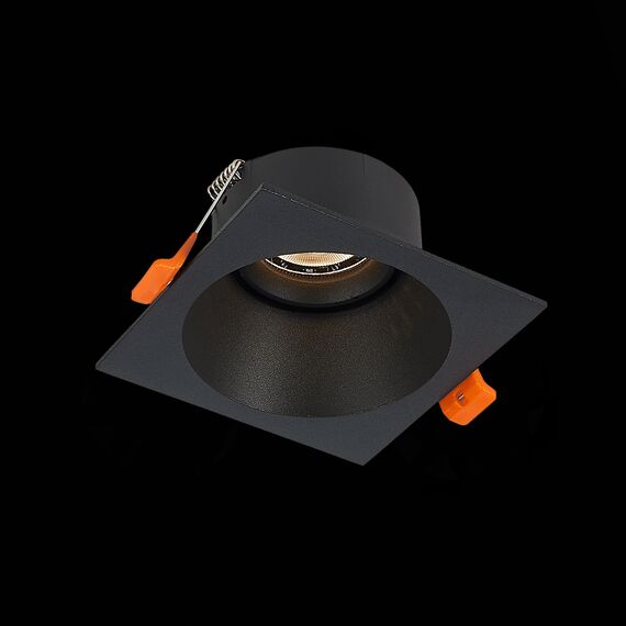 ST207.418.01 Св-к встр. Черный GU10 1*50W  L103xW103xH52 220V Без ламп Встраиваемые светильники, изображение 4