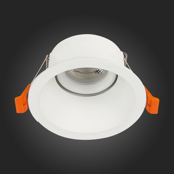 ST207.508.01 Св-к встр. Белый GU10 1*50W  D103xH52 220V Без ламп Встраиваемые светильники, изображение 5