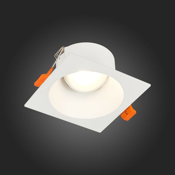 ST207.518.01 Св-к встр. Белый GU10 1*50W  L103xW103xH52 220V Без ламп Встраиваемые светильники, изображение 2