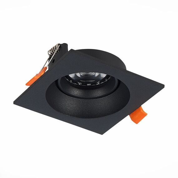 ST208.418.01 Св-к встр. Черный GU10 1*50W  L94xW94xH40 220V Без ламп Встраиваемые светильники, изображение 6