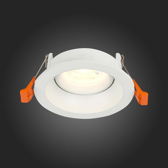 ST208.508.01 Св-к встр. Белый GU10 1*50W  D94xH40 220V Без ламп Встраиваемые светильники, изображение 2