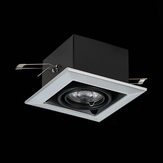 ST250.148.01 Св-к встр. Черный GU10 1*50W  L126xW126xH70 220V Без ламп Встраиваемые светильники, изображение 4