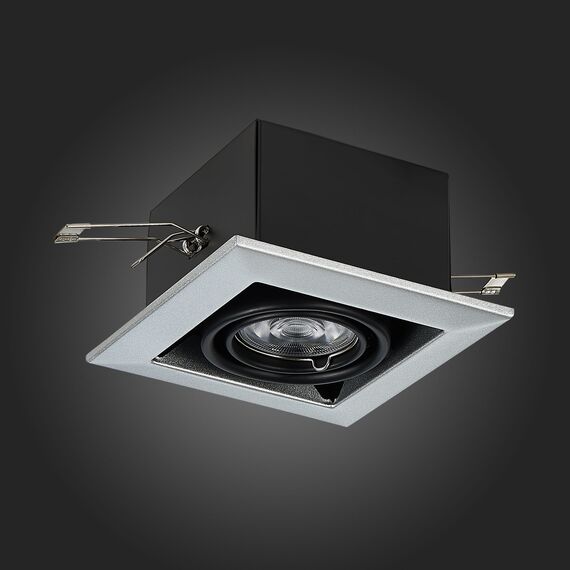 ST250.148.01 Св-к встр. Черный GU10 1*50W  L126xW126xH70 220V Без ламп Встраиваемые светильники, изображение 5