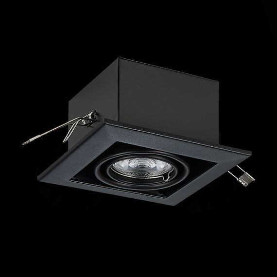 ST250.448.01 Св-к встр. Черный GU10 1*50W  L126xW126xH70 220V Без ламп Встраиваемые светильники, изображение 4