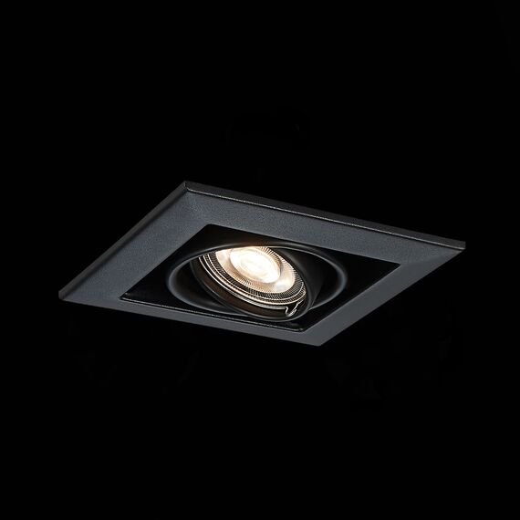 ST250.448.01 Св-к встр. Черный GU10 1*50W  L126xW126xH70 220V Без ламп Встраиваемые светильники, изображение 7