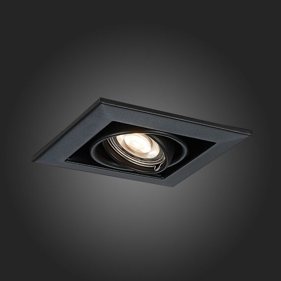 ST250.448.01 Св-к встр. Черный GU10 1*50W  L126xW126xH70 220V Без ламп Встраиваемые светильники, изображение 8