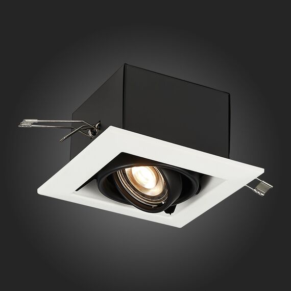 ST250.548.01 Св-к встр. Черный GU10 1*50W  L126xW126xH70 220V Без ламп Встраиваемые светильники, изображение 2