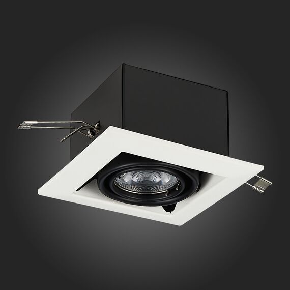 ST250.548.01 Св-к встр. Черный GU10 1*50W  L126xW126xH70 220V Без ламп Встраиваемые светильники, изображение 5