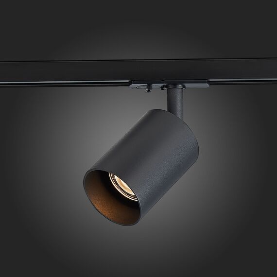 ST302.406.01 Св-к трек. Черный GU10 1*50W  IP20 L100xW70xH172 220V Без ламп BASE, изображение 2