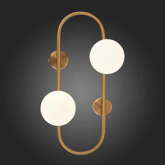 SL1149.301.02 Бра ST-Luce Латунь/Белый G9 2*5W VERA, изображение 2