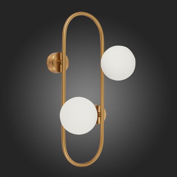 SL1149.301.02 Бра ST-Luce Латунь/Белый G9 2*5W VERA, изображение 5