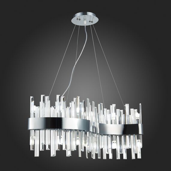 SL1160.113.12 Светильник подвесной ST-Luce Хром/Хром, Прозрачный G9 12*5W BAFO, изображение 2