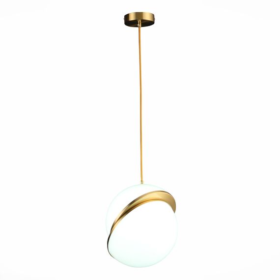 SL1164.313.01 Светильник подвесной ST-Luce Латунь/Белый E27 1*60W LAICO, изображение 9