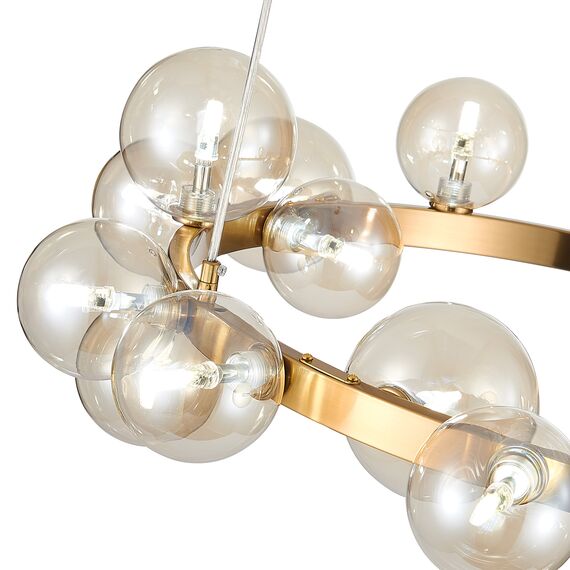 SL1165.303.15 Светильник подвесной ST-Luce Бронза/Коньячный G4 15*5W NECTON, изображение 9