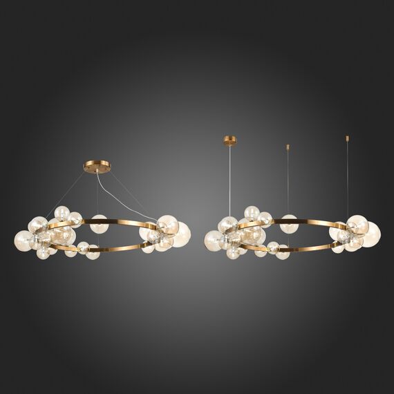 SL1165.303.24 Светильник подвесной ST-Luce Бронза/Коньячный G4 24*5W NECTON, изображение 2