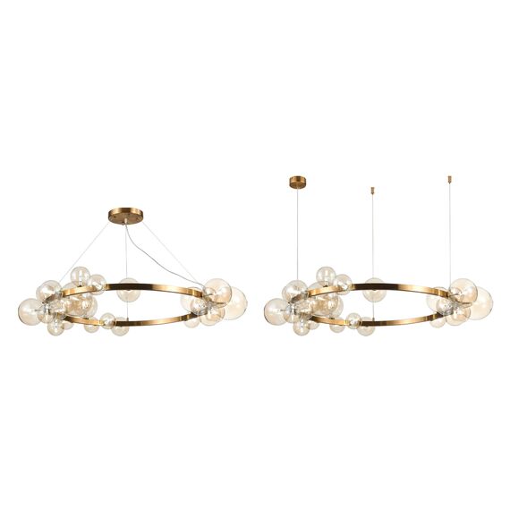 SL1165.303.24 Светильник подвесной ST-Luce Бронза/Коньячный G4 24*5W NECTON, изображение 3