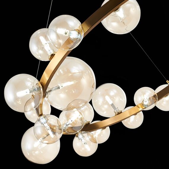 SL1165.303.24 Светильник подвесной ST-Luce Бронза/Коньячный G4 24*5W NECTON, изображение 10