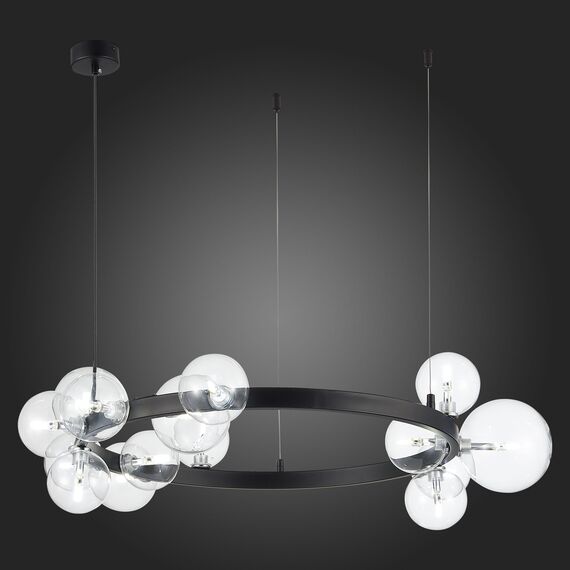 SL1165.402.15 Светильник подвесной ST-Luce Черный/Прозрачный G4 15*5W NECTON, изображение 2