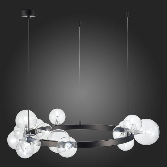 SL1165.402.15 Светильник подвесной ST-Luce Черный/Прозрачный G4 15*5W NECTON, изображение 8