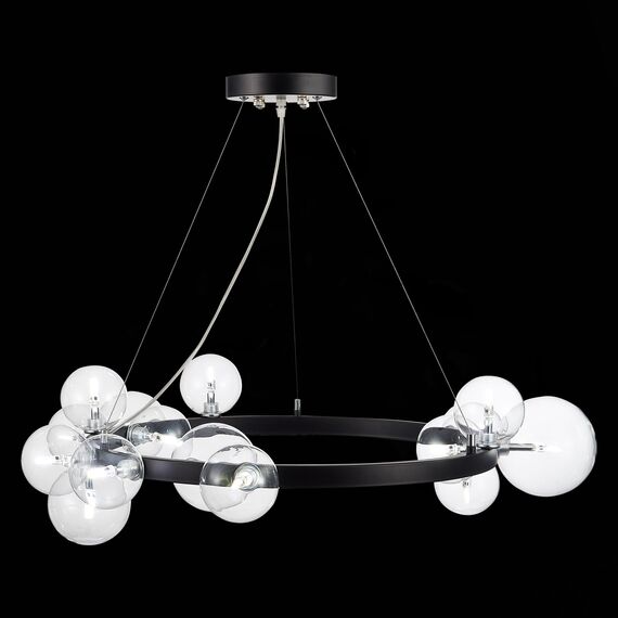 SL1165.403.15 Светильник подвесной ST-Luce Черный/Прозрачный G4 15*5W NECTON, изображение 7