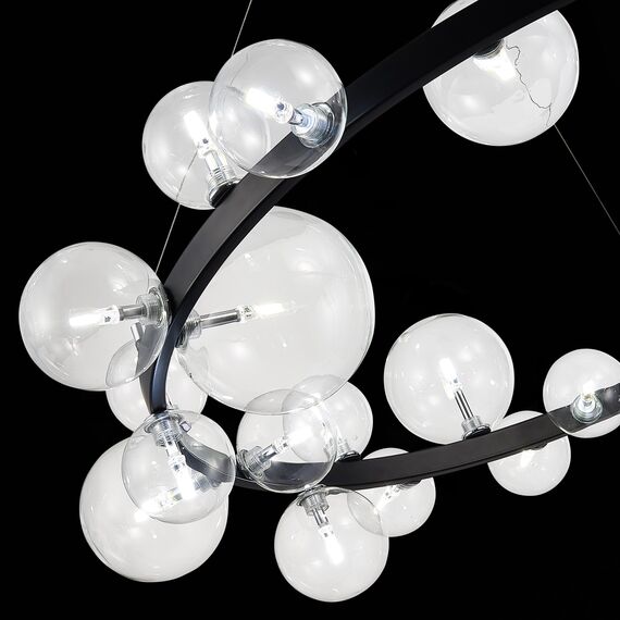 SL1165.403.24 Светильник подвесной ST-Luce Черный/Прозрачный G4 24*5W NECTON, изображение 10