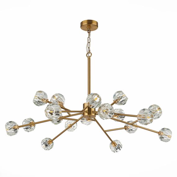 SL1166.303.18 Светильник подвесной ST-Luce Латунь/Прозрачный G9 LED 18*5W ROMANO, изображение 6