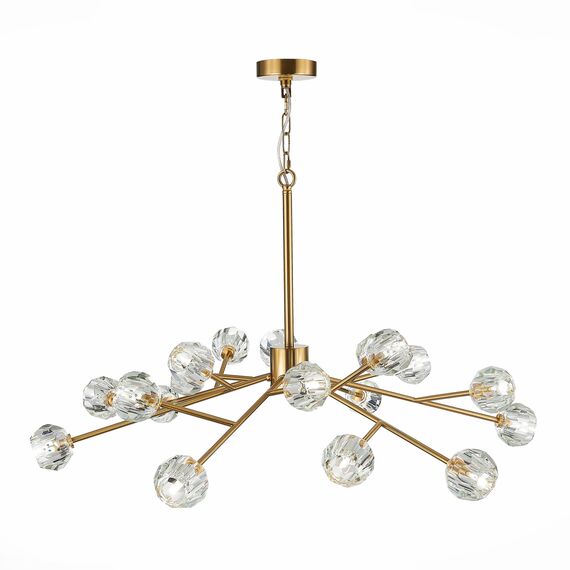 SL1166.303.18 Светильник подвесной ST-Luce Латунь/Прозрачный G9 LED 18*5W ROMANO, изображение 9