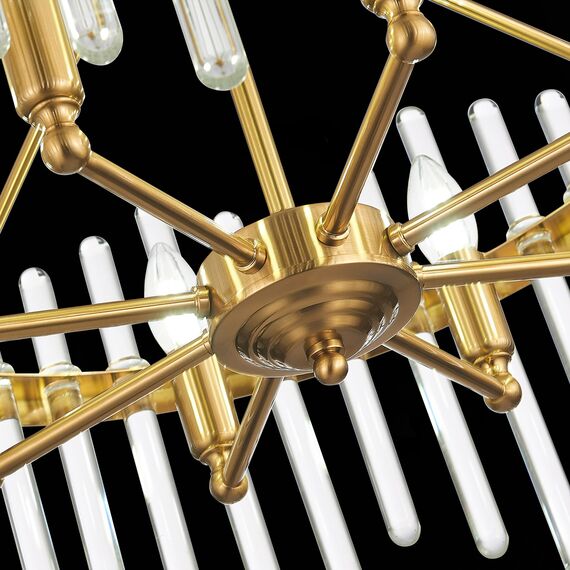 SL1167.303.08 Светильник подвесной ST-Luce Латунь/Латунь, Прозрачный E14 8*40W TELLURIO, изображение 7