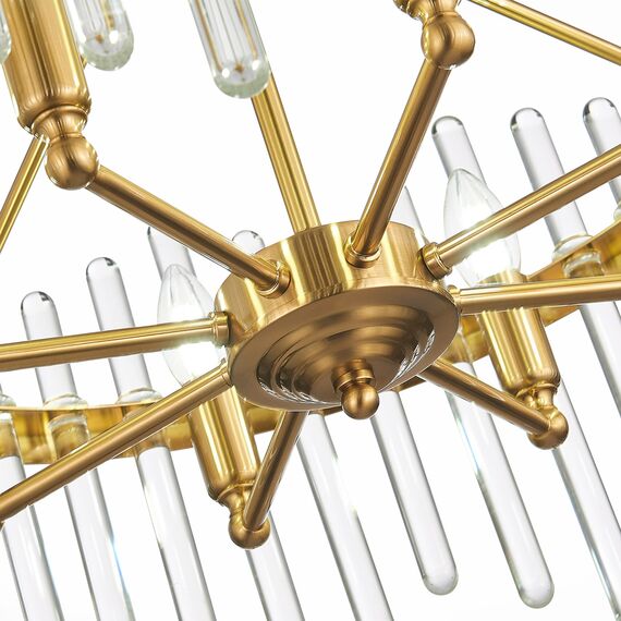 SL1167.303.08 Светильник подвесной ST-Luce Латунь/Латунь, Прозрачный E14 8*40W TELLURIO, изображение 9