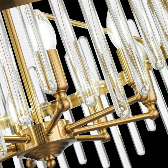 SL1167.303.08 Светильник подвесной ST-Luce Латунь/Латунь, Прозрачный E14 8*40W TELLURIO, изображение 10