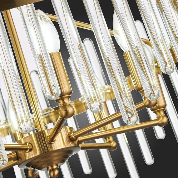 SL1167.303.08 Светильник подвесной ST-Luce Латунь/Латунь, Прозрачный E14 8*40W TELLURIO, изображение 11