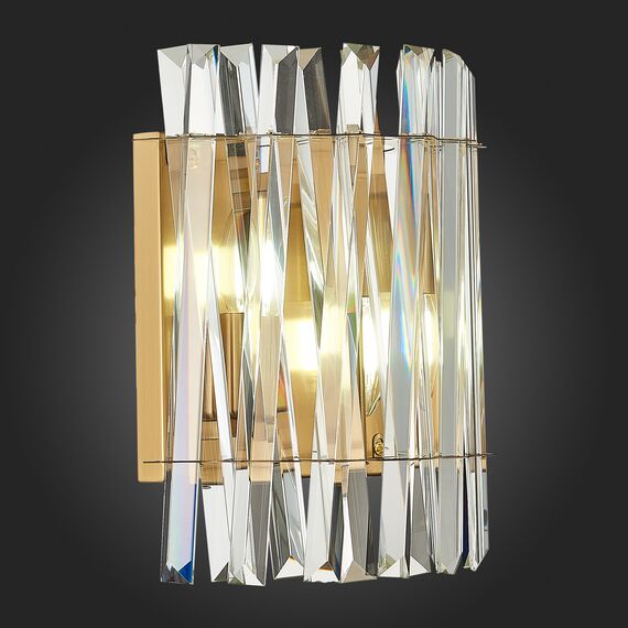 SL1170.301.02 Бра ST-Luce Латунь/Прозрачный E14 2*40W FABIO, изображение 2