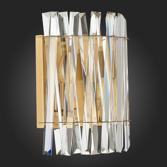 SL1170.301.02 Бра ST-Luce Латунь/Прозрачный E14 2*40W FABIO, изображение 5