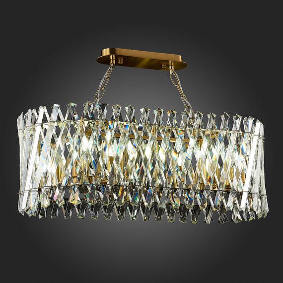 SL1170.303.10 Светильник подвесной ST-Luce Латунь/Прозрачный E14 10*40W FABIO, изображение 8