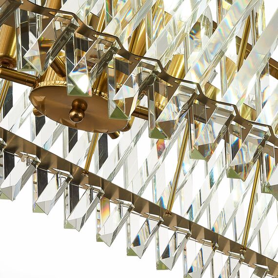 SL1170.303.12 Светильник подвесной ST-Luce Латунь/Прозрачный E14 12*40W FABIO, изображение 12