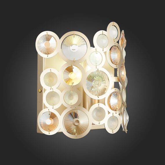 SL1172.201.01 Бра ST-Luce Золотистый/Золотистый, Прозрачный E14 1*60W NAMIO, изображение 8