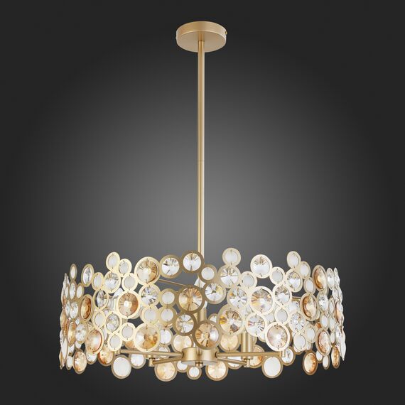 SL1172.203.05 Светильник подвесной ST-Luce Золотистый/Золотистый, Прозрачный E14 5*60W NAMIO, изображение 5