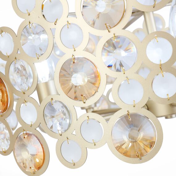 SL1172.203.05 Светильник подвесной ST-Luce Золотистый/Золотистый, Прозрачный E14 5*60W NAMIO, изображение 12