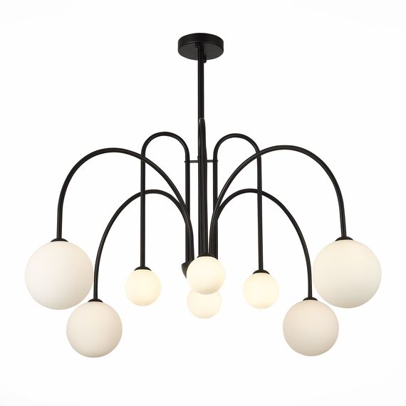 SL1204.402.08 Люстра потолочная ST-Luce Черный/Белый G9 8*5W JINETO, изображение 3