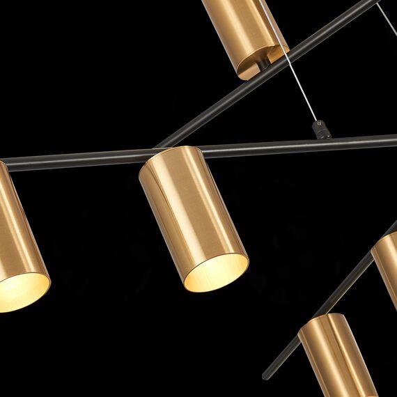 SL1206.402.12 Светильник потолочный ST-Luce Черный/Латунь GU10 12*7W SORMANO, изображение 10