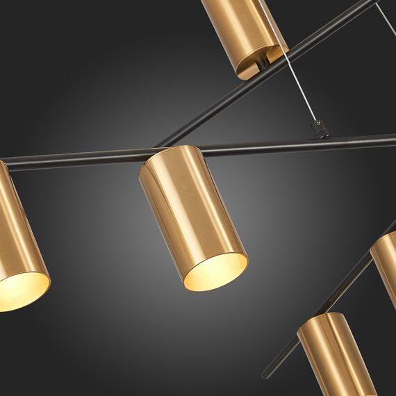 SL1206.402.12 Светильник потолочный ST-Luce Черный/Латунь GU10 12*7W SORMANO, изображение 11