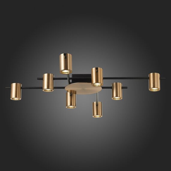 SL1207.402.08 Светильник потолочный ST-Luce Черный/Латунь GU10 8*7W VEROLI, изображение 5