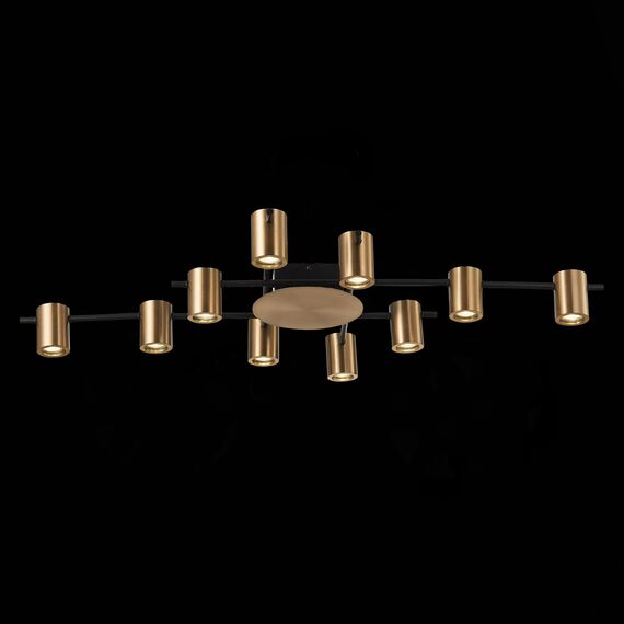 SL1207.402.10 Светильник потолочный ST-Luce Черный/Латунь GU10 10*7W VEROLI, изображение 4